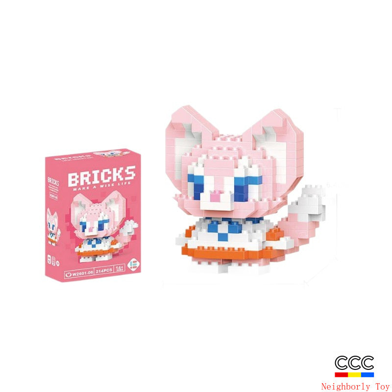 Compatible with LEGO Micro Particles Cartoon Doll Building Blocks Star Dew Puzzle Assembly Toys Cross-Border Stall Wholesale Gifts