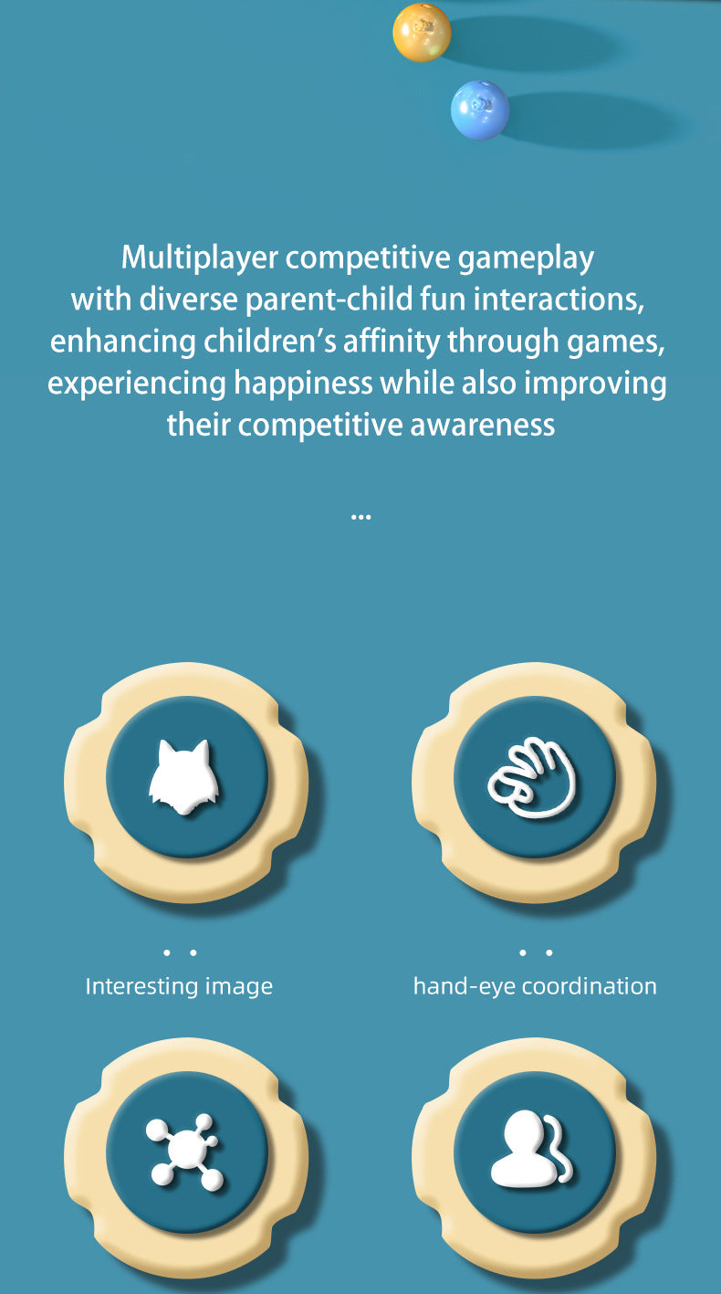 Greedy Hungry Wolf Pac-Man Game Console Children's Educational Competitive Parent-Child Leisure Multiplayer Battle Board Game Toy Cross-Border