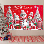 Cross-Border New Christmas Dessert Shop Background Banner Party Atmosphere Decoration Scene Setup Props Supplies