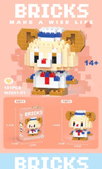 Compatible with LEGO Micro Particles Cartoon Doll Building Blocks Star Dew Puzzle Assembly Toys Cross-Border Stall Wholesale Gifts