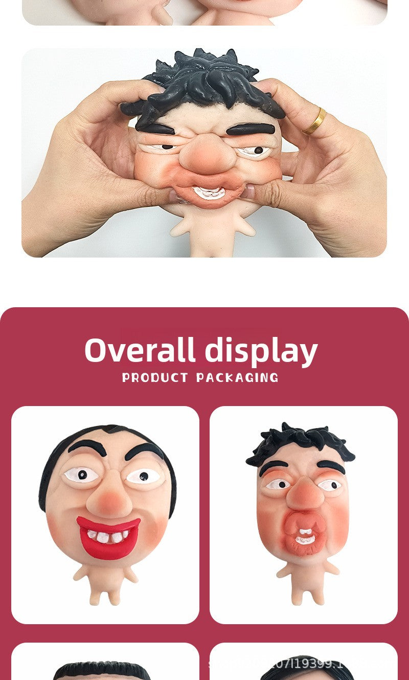 My Colleague Squeeze Toy Creative Office Funny Stress Relief Ornament Pimple Squeezing Slow Rebound Venting Big Eye Toy