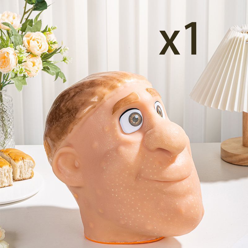 Stress Relief Artifact Pimple Squeezing Toy Big Head Blackhead Acne Nose Simulation Model Stress Relief Doll Toy