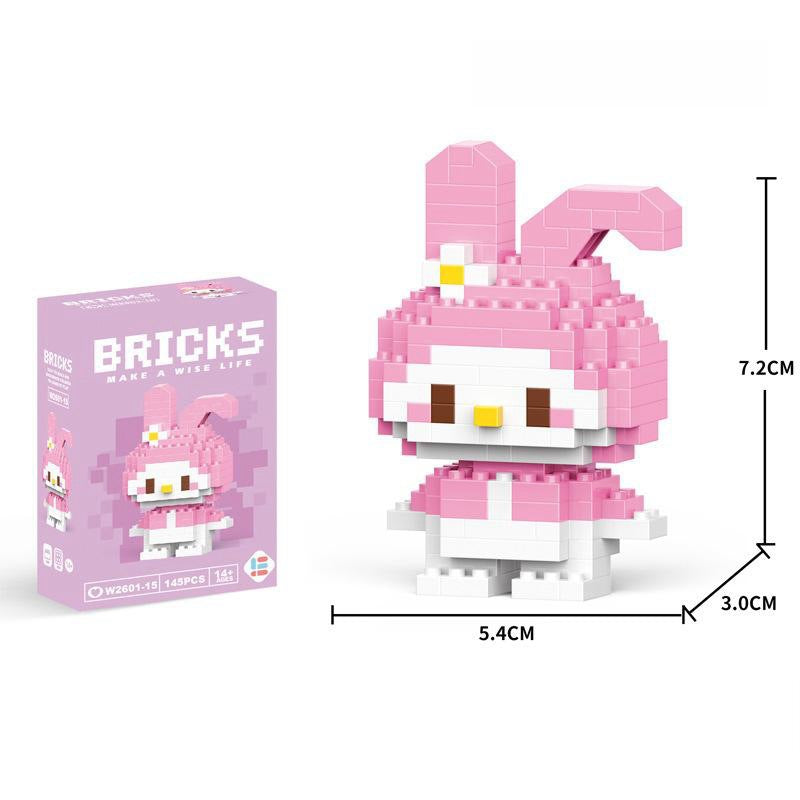 Compatible with LEGO Micro Particles Cartoon Doll Building Blocks Star Dew Puzzle Assembly Toys Cross-Border Stall Wholesale Gifts