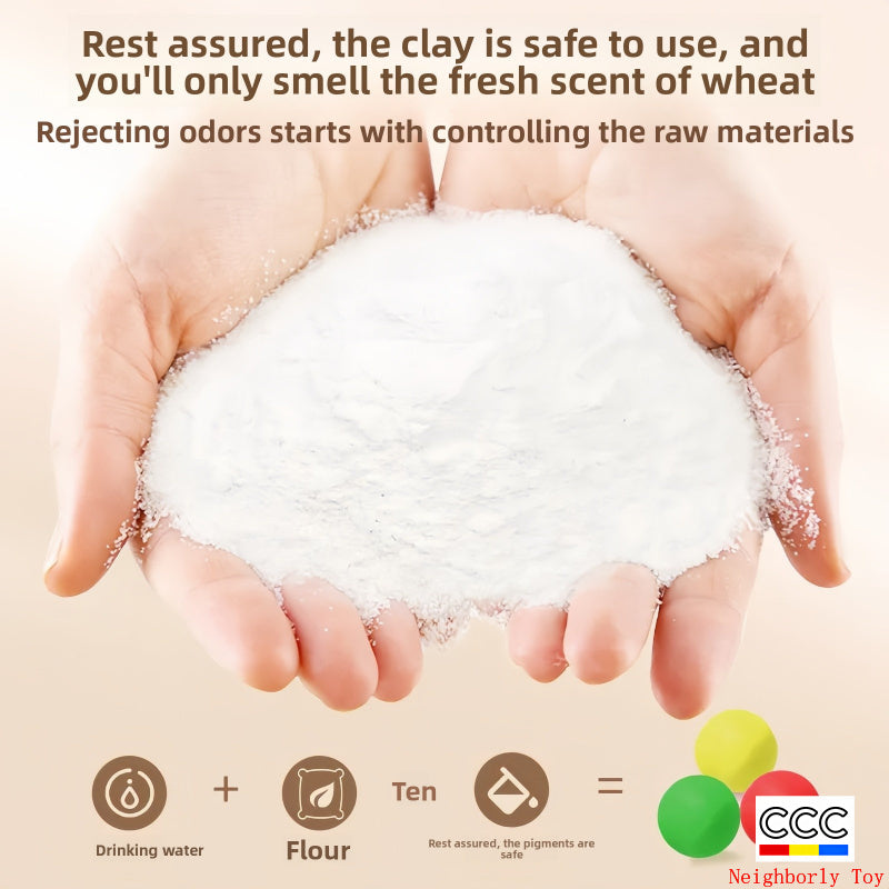 Free Shipping Wheat Flour Clay Children's Noodle Maker Special Clay Safe Kindergarten DIY Set Handmade Toys