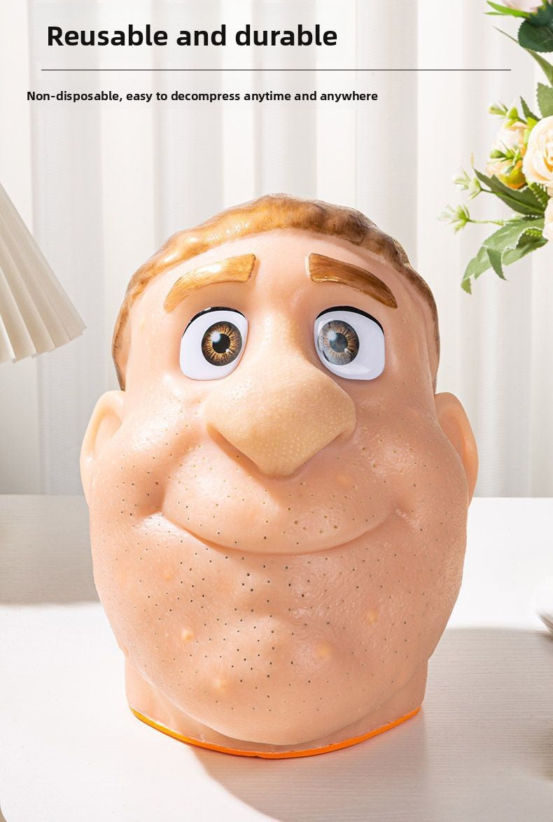 Stress Relief Artifact Pimple Squeezing Toy Big Head Blackhead Acne Nose Simulation Model Stress Relief Doll Toy