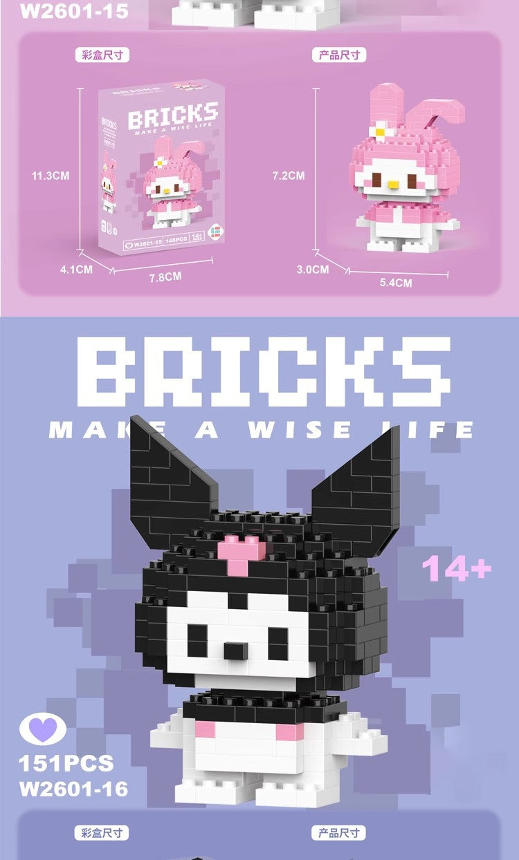 Compatible with LEGO Micro Particles Cartoon Doll Building Blocks Star Dew Puzzle Assembly Toys Cross-Border Stall Wholesale Gifts