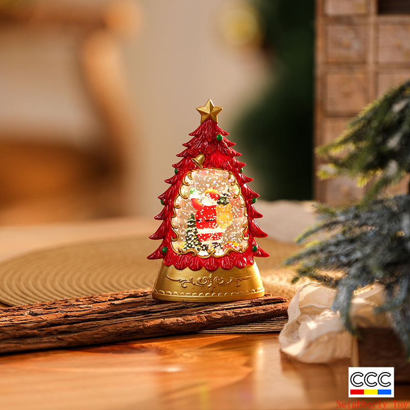 Christmas Decoration Wind Lamp Crystal Lamp Santa Claus Christmas Party Decoration Christmas Ornaments Christmas Gifts