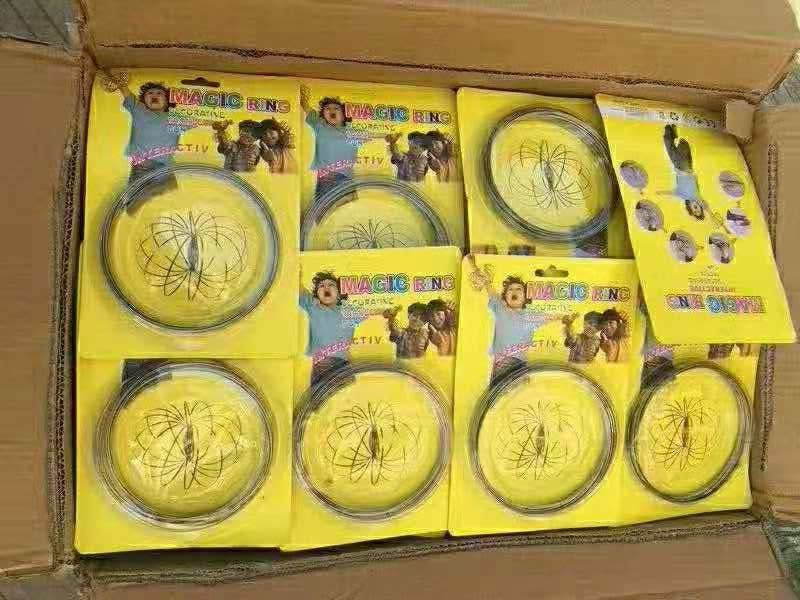 Magic Hand Ring Stress Relief Magic Hand Ring Ring Exercise Trick Toy Stress Relief Hand Ring Magic Fluid Hand Ring