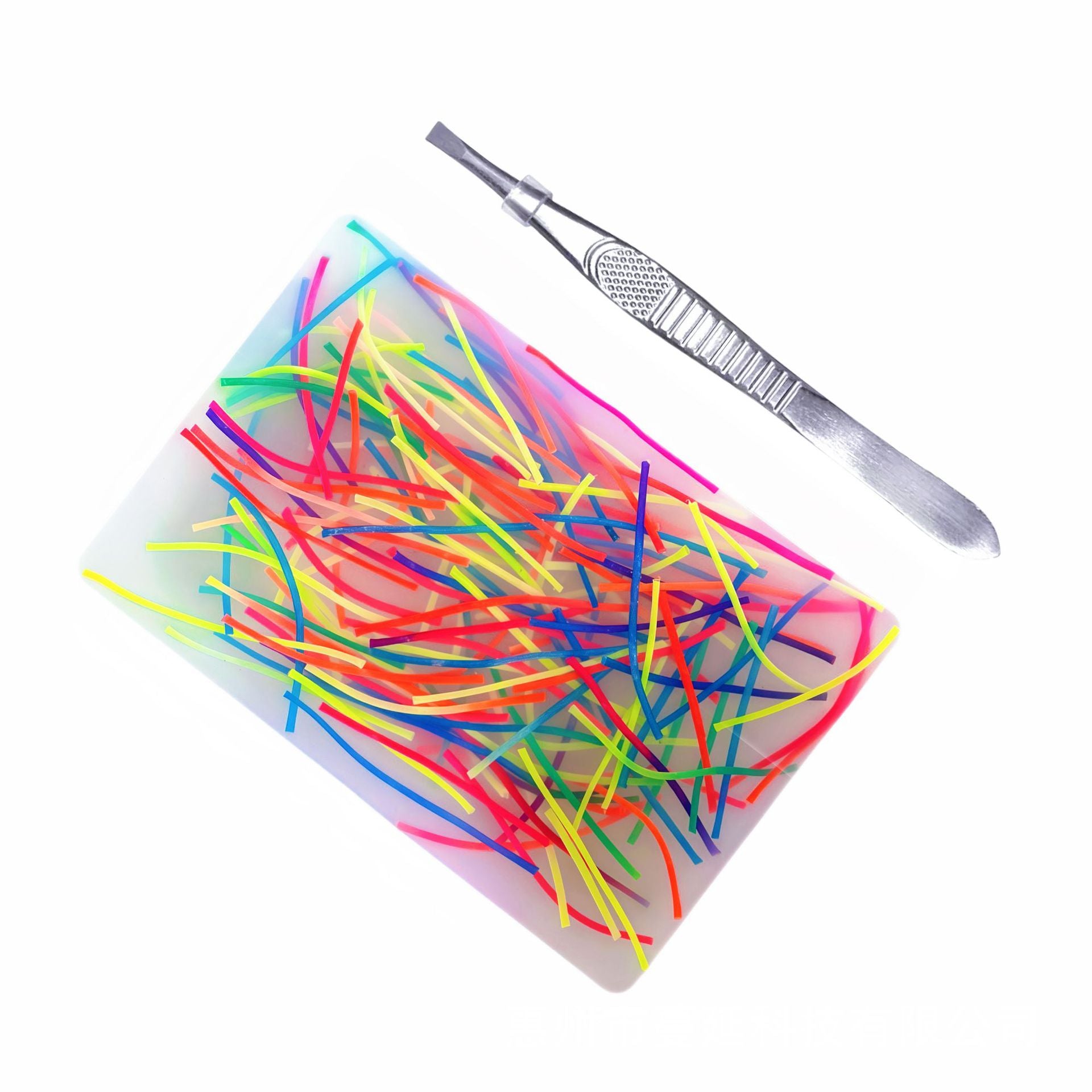 Rectangular Peeling Toy Silk Thread Fidget Toys Silicone Toy Sensory Stress Relief Toy