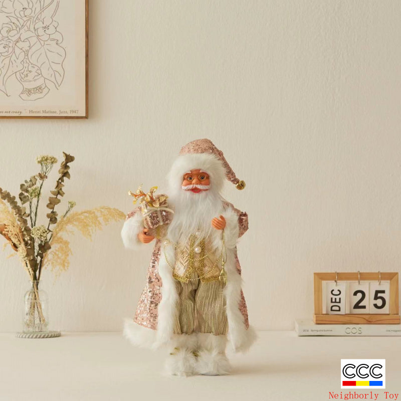 Cross-Border Christmas Santa Claus Figurine Christmas Decorations Christmas Doll Figurine Small Gift