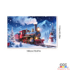 Cross-Border New Christmas Dessert Shop Background Banner Party Atmosphere Decoration Scene Setup Props Supplies