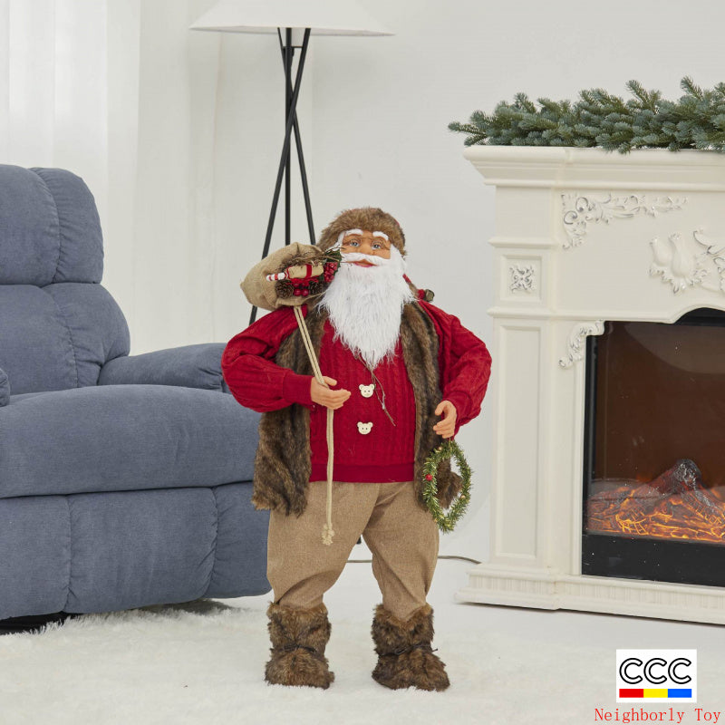 Cross-Border Christmas Santa Claus Figurine Christmas Decorations Christmas Doll Figurine Small Gift