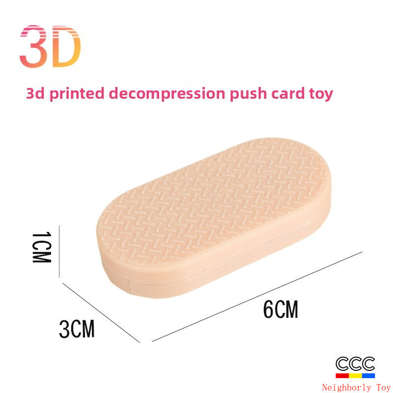 Hot Selling Children's 3D Printed Educational Magnetic Stress Relief Toy Push Card Finger Spinner Boys Handle Piece