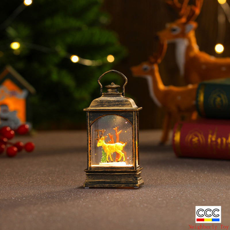 Christmas Decoration Wind Lamp Crystal Lamp Santa Claus Christmas Party Decoration Christmas Ornaments Christmas Gifts