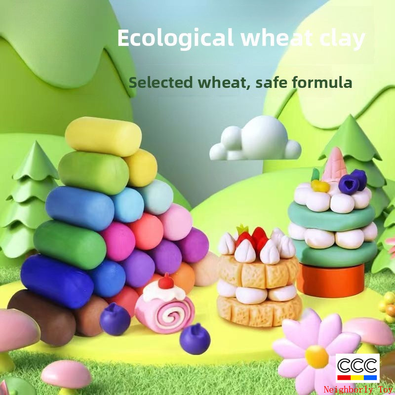Free Shipping Wheat Flour Clay Children's Noodle Maker Special Clay Safe Kindergarten DIY Set Handmade Toys