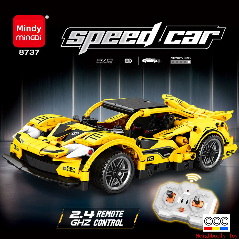 Mingdi 2.4G Remote Control Building Blocks 99A Tank Military Model Compatible with Lego Assembly Children's Toys Student Gift