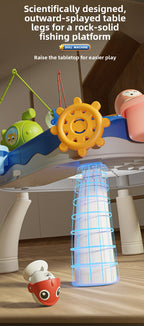 Children's Magnetic Fishing Toy Baby Early Education Educational Boys and Girls Electric Large Rotating Fishing Plate Parent-Child Interaction