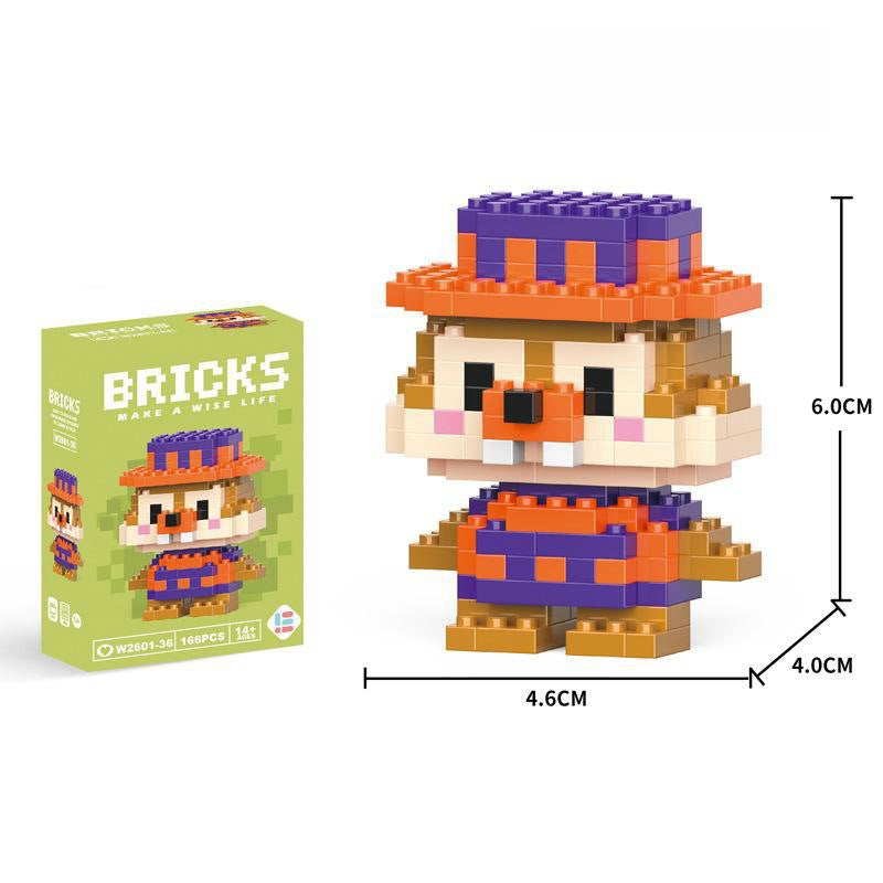 Compatible with LEGO Micro Particles Cartoon Doll Building Blocks Star Dew Puzzle Assembly Toys Cross-Border Stall Wholesale Gifts