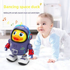 TikTok Same Style Electric Dancing Space Duck Music Light Little Cute Duck Baby Boy Children's Toy Internet Celebrity Cross-Border
