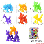 Cross-Border Hot Selling Luscious Suctions Sticky Music Children's Educational Sucker Soft Building Blocks Variety Assembling Science and Education Kindergarten Teaching Aids