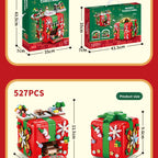 Compatible with LEGO Christmas Mechanism Box Santa Claus Building Blocks Toy Educational Assembly Gift for Men and Women Wholesale Dropshipping