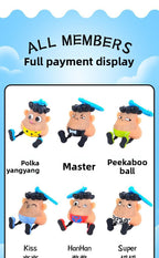 New Style Blackhead Pulling Stress Relief Pressure Reduction Toy Blackhead Pulling Beard Funny Key Chain Pendant Artifact