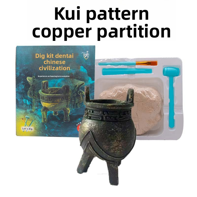 Colorful Gem & Dinosaur Fossil Archaeological Dig Blind Box - Kids DIY Educational Toy