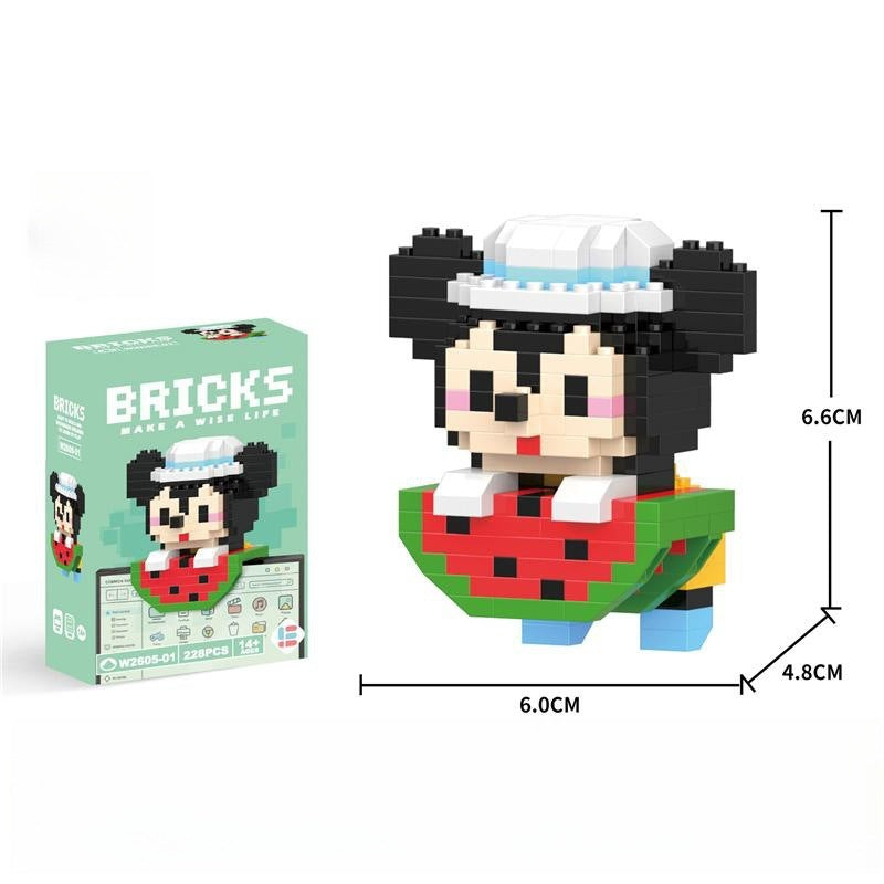 Compatible with LEGO Micro Particles Cartoon Doll Building Blocks Star Dew Puzzle Assembly Toys Cross-Border Stall Wholesale Gifts