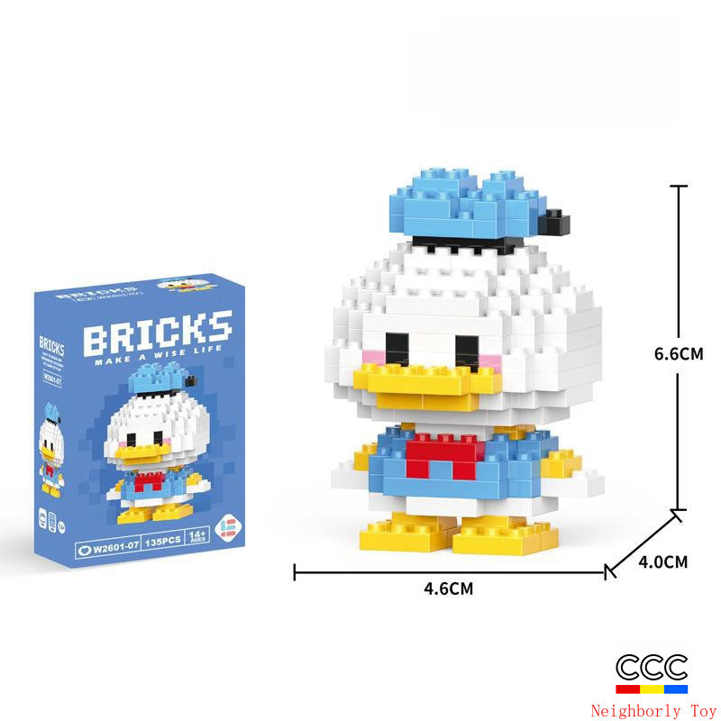 Compatible with LEGO Micro Particles Cartoon Doll Building Blocks Star Dew Puzzle Assembly Toys Cross-Border Stall Wholesale Gifts