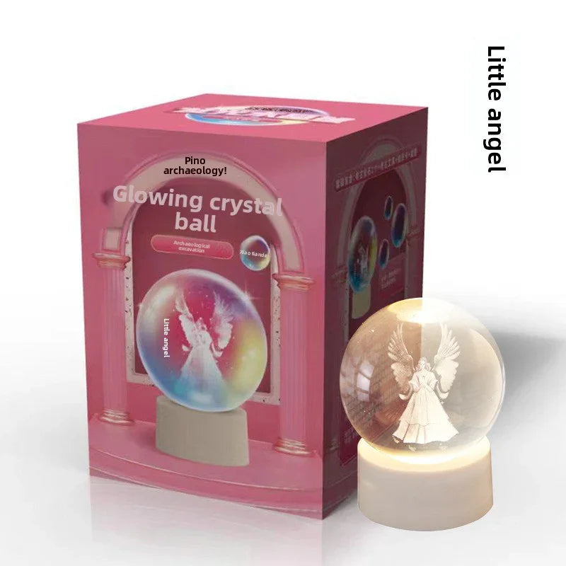 Dream Glow Crystal Archaeological Dig Blind Box - Girls DIY Treasure Hunt Toy