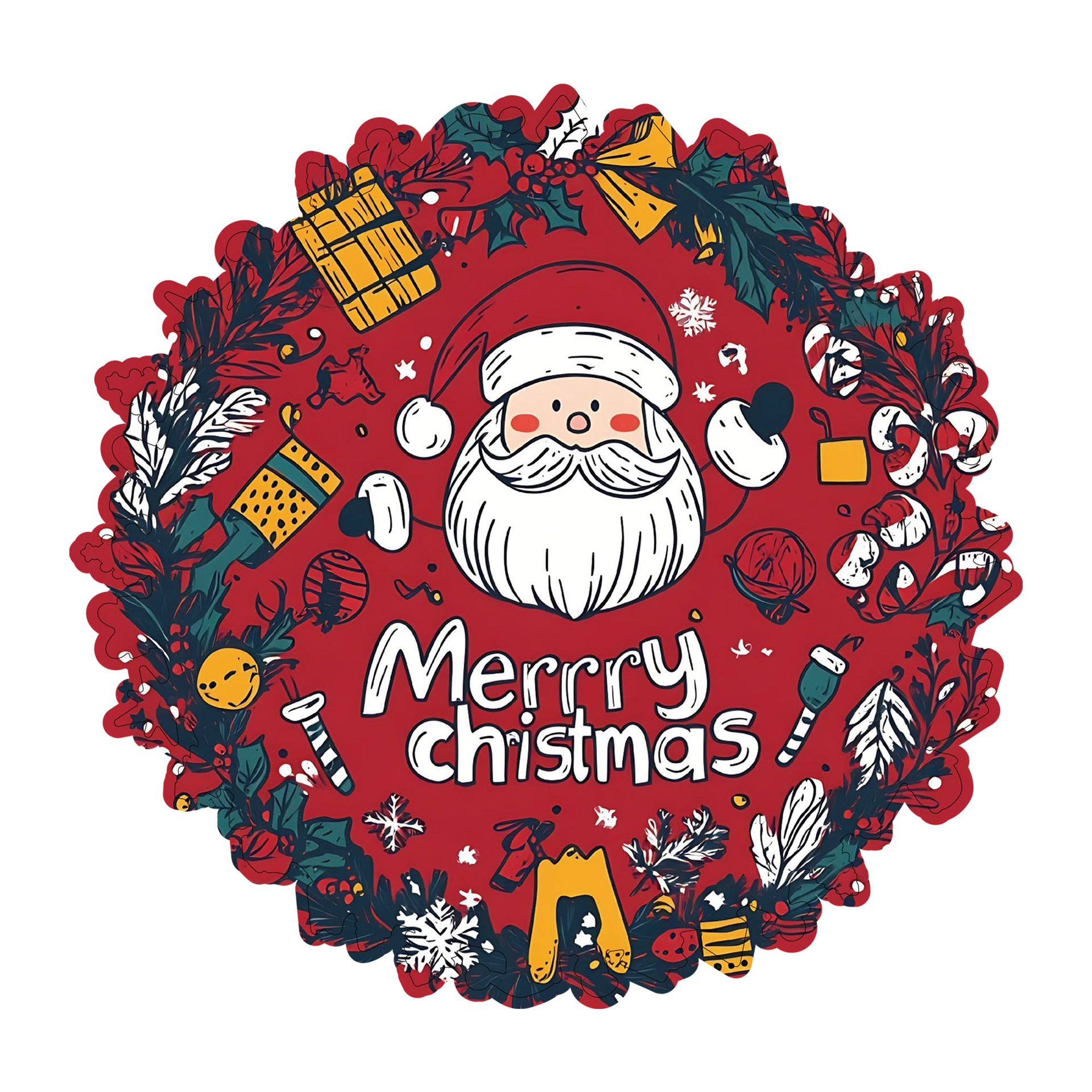 Cross-Border Wooden Santa Claus Puzzle Toy Irregular Shaped Puzzle Game Money Box Gift Stress Relief Game