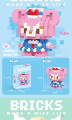 Compatible with LEGO Micro Particles Cartoon Doll Building Blocks Star Dew Puzzle Assembly Toys Cross-Border Stall Wholesale Gifts