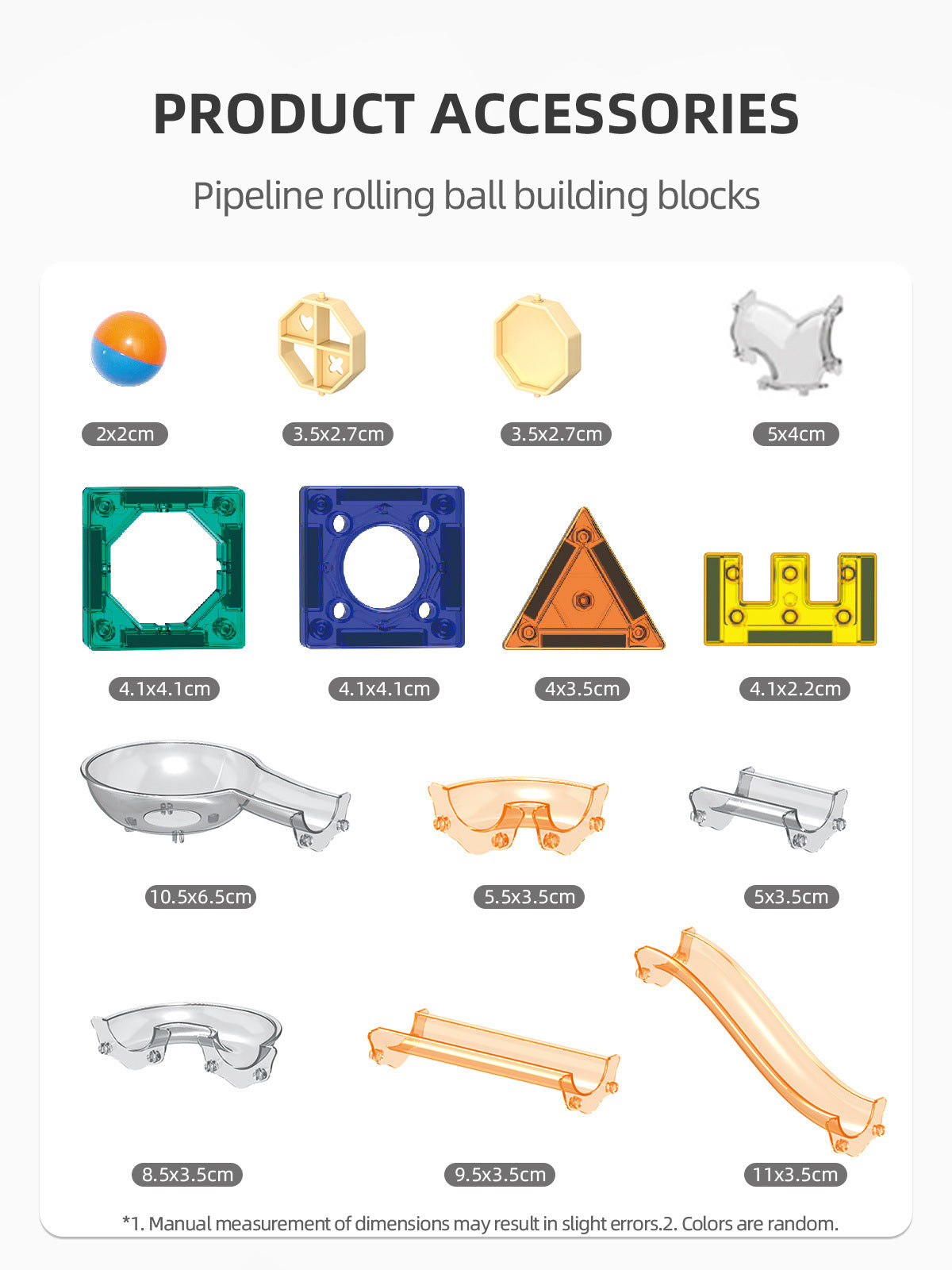 Slide Track Ball Magnetic Tiles Building Blocks Cross-Border Amazon Intelligence Assembly Boys' Toy Gift