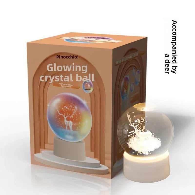 Dream Glow Crystal Archaeological Dig Blind Box - Girls DIY Treasure Hunt Toy