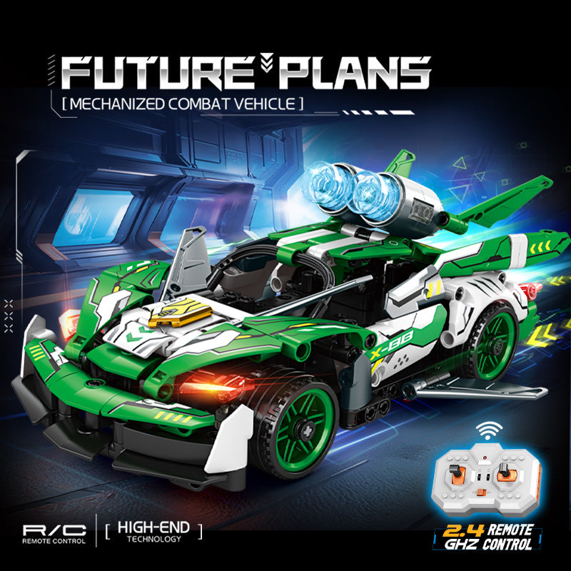 Mingdi 2.4G Remote Control Building Blocks 99A Tank Military Model Compatible with Lego Assembly Children's Toys Student Gift