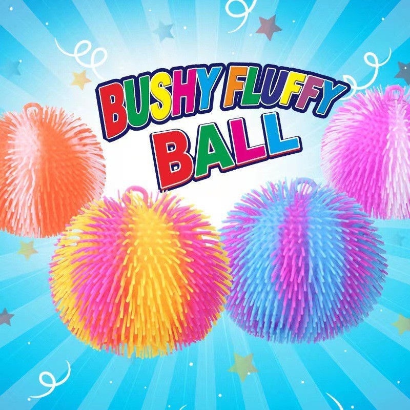 Creative Stress Relief Squeeze Toy Hot Fluffy Ball Soft TPR Big Mouth Vent Ball EDC Stress Relief Toy