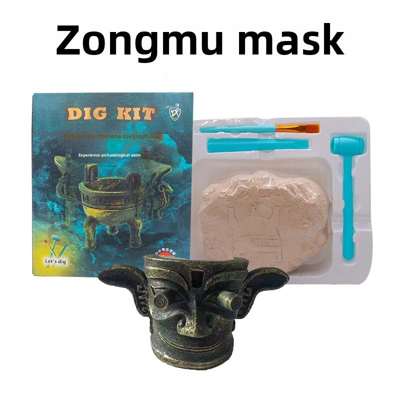 Colorful Gem & Dinosaur Fossil Archaeological Dig Blind Box - Kids DIY Educational Toy