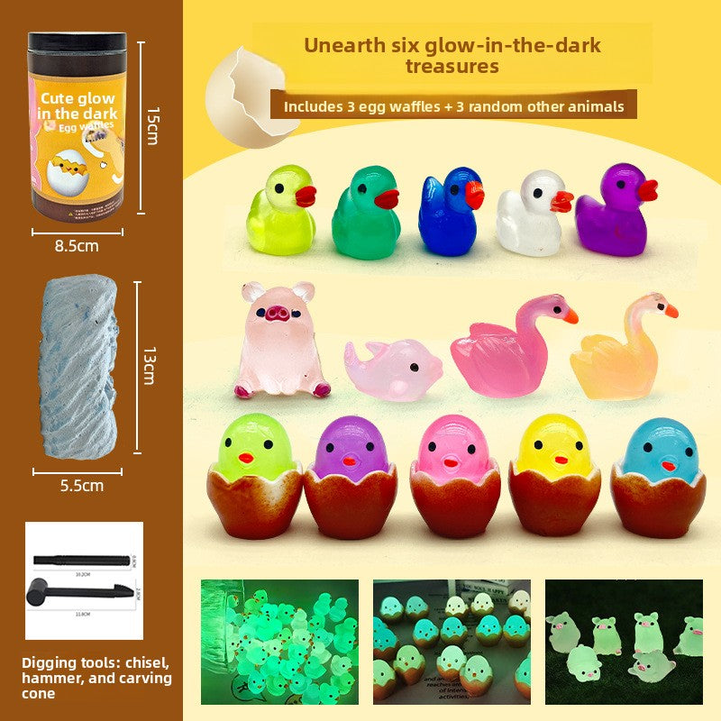 Egg Rush DIY Archaeological Dig Blind Box for Kids - Fun Treasure Hunting Model Toy