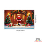 Cross-Border New Christmas Dessert Shop Background Banner Party Atmosphere Decoration Scene Setup Props Supplies