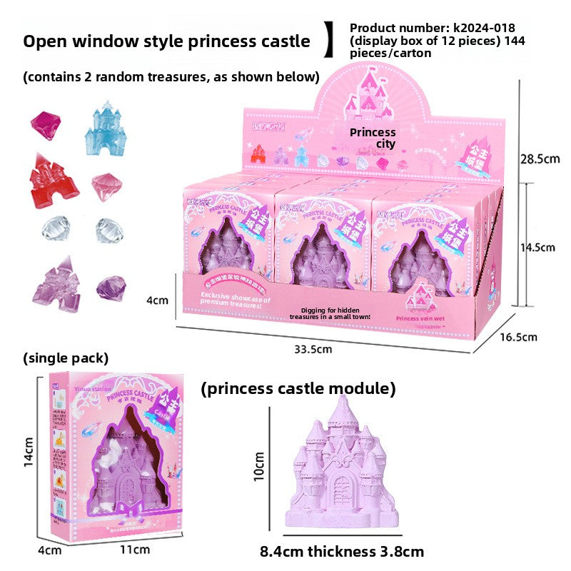 Mermaid Tail Planet Wand Archaeological Dig Blind Box - Girls DIY Space Craft Kids Toy