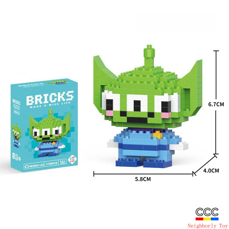 Compatible with LEGO Micro Particles Cartoon Doll Building Blocks Star Dew Puzzle Assembly Toys Cross-Border Stall Wholesale Gifts