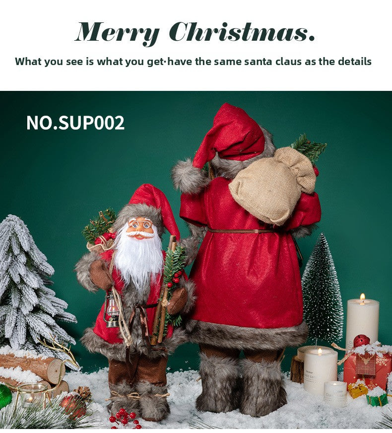 Cross-Border Christmas Santa Claus Figurine Christmas Decorations Christmas Doll Figurine Small Gift