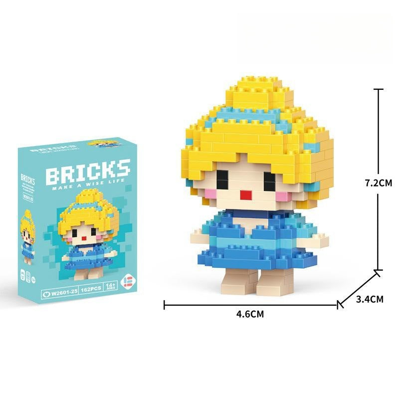 Compatible with LEGO Micro Particles Cartoon Doll Building Blocks Star Dew Puzzle Assembly Toys Cross-Border Stall Wholesale Gifts