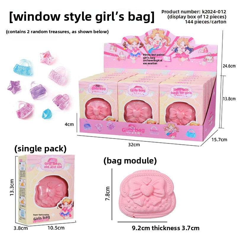 Mermaid Tail Planet Wand Archaeological Dig Blind Box - Girls DIY Space Craft Kids Toy