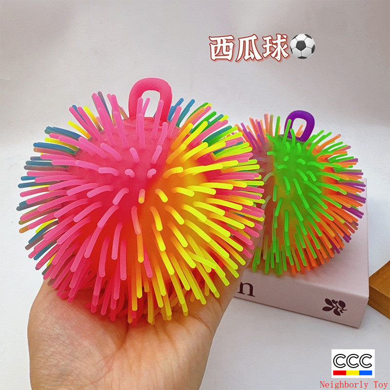 Creative Stress Relief Squeeze Toy Hot Fluffy Ball Soft TPR Big Mouth Vent Ball EDC Stress Relief Toy