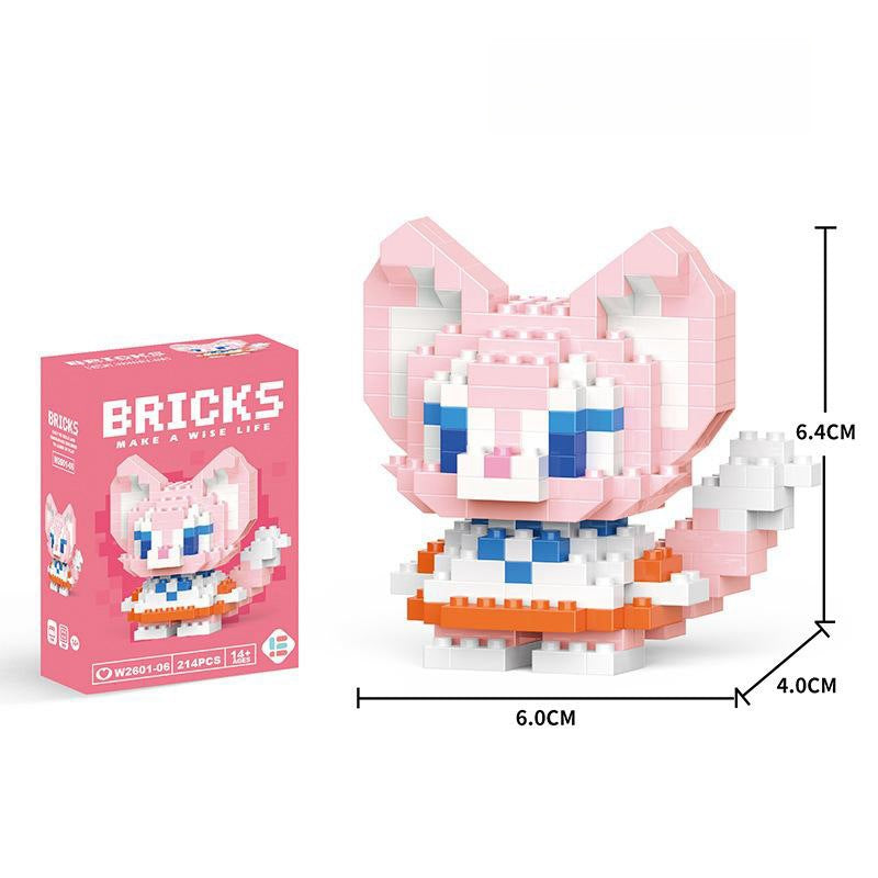 Compatible with LEGO Micro Particles Cartoon Doll Building Blocks Star Dew Puzzle Assembly Toys Cross-Border Stall Wholesale Gifts