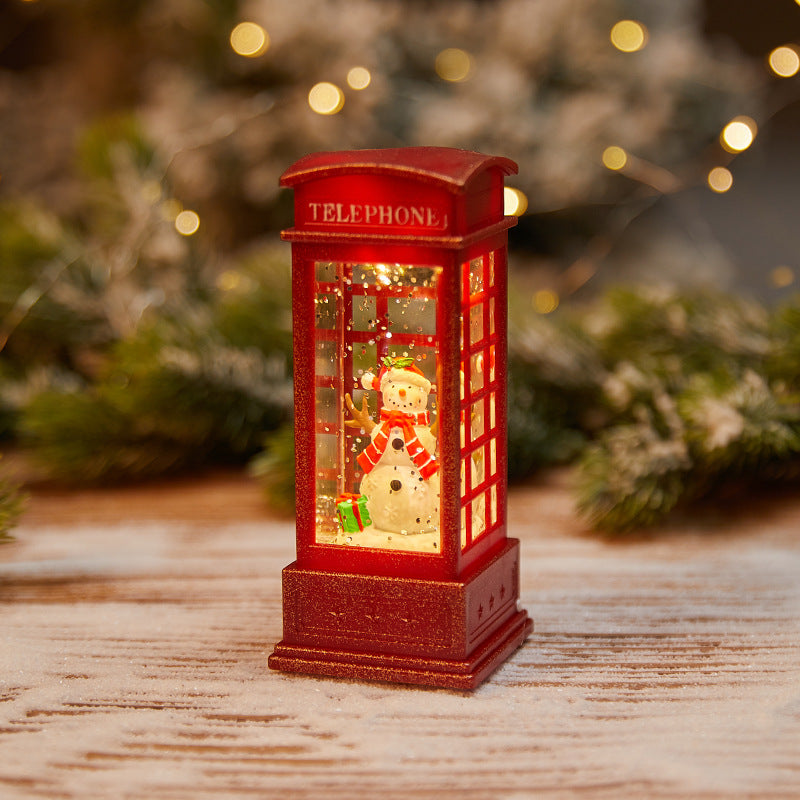 Christmas Decoration Wind Lamp Crystal Lamp Santa Claus Christmas Party Decoration Christmas Ornaments Christmas Gifts