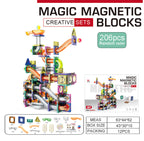 Slide Track Ball Magnetic Tiles Building Blocks Cross-Border Amazon Intelligence Assembly Boys' Toy Gift