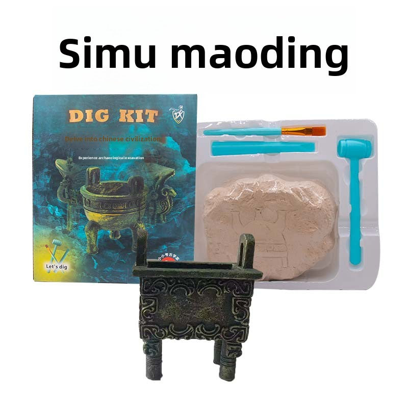 Colorful Gem & Dinosaur Fossil Archaeological Dig Blind Box - Kids DIY Educational Toy