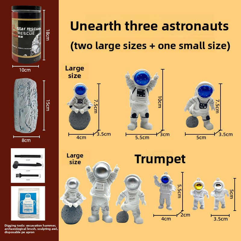 Egg Rush DIY Archaeological Dig Blind Box for Kids - Fun Treasure Hunting Model Toy